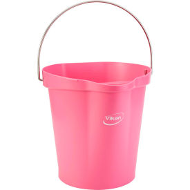 Vikan 56861 3 Gallon Bucket Pink 56861