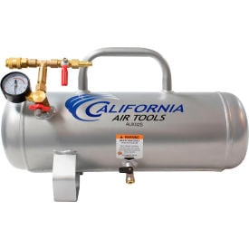 California Air Tools Portable Auxiliary Air Tank Horizontal 2 Gallon Capacity 125 PSI AUX02S