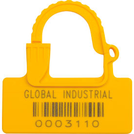 GoVets™ One Piece Padlock Seal Yellow 100/Pack 484YL670