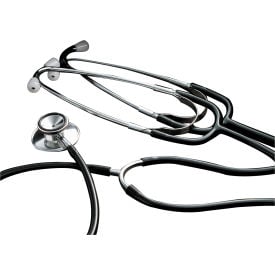 Tech-Med Stethoscope Aluminum Black 2HD 22