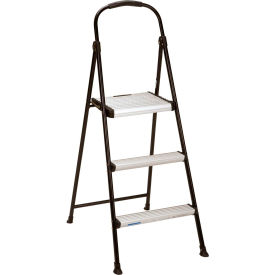 COSCO® 3 Step Folding Step Stool with Rubber Hand Grip 28-3/4