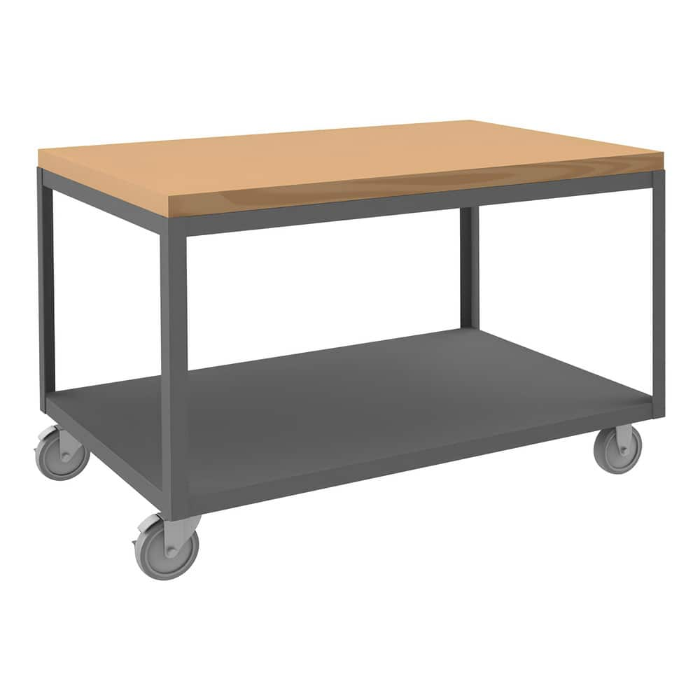 Mobile Work Benches, Type: High Deck Portable Table , Bench Type: High Deck Portable Table , Depth (Inch): 48-1/4 , Load Capacity (Lb. - 3 Decimals): 1200.000  MPN:HMT-3048-2-MT-9