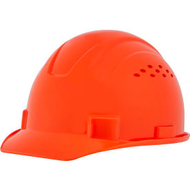 Jackson Safety Advantage Front Brim Hard Hat Vented 4-Pt. Ratchet Suspension Hi-Vis Orange 20225