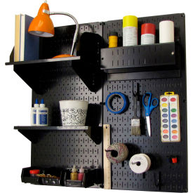 Wall Control Pegboard Hobby Craft Organizer Storage Kit Black 32