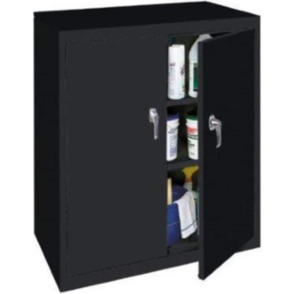 Storage Cabinets, Cabinet Type: Lockable Welded Storage Cabinet , Cabinet Material: Steel , Locking Mechanism: Keyed , Assembled: Yes , Color: Black  MPN:ABL-364-B