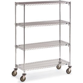 Metro Super Erecta Wire Shelf Truck w/4 Adjustable Shelves 900 lb. Capacity 48