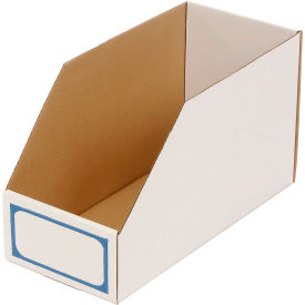 Foldable Corrugated Shelf Bin 7-3/4