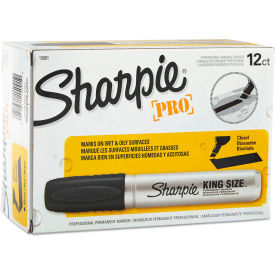 Sharpie® King Size™ Chisel Tip Permanent Marker Black Dozen 15001A