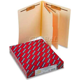 Smead® Manila End Tab Classification Folders Letter Six-Section 10/Box 26835