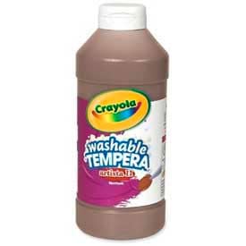 Crayola® Artista II® Washable Tempera Paint Nontoxic 16 oz. Brown 543115007