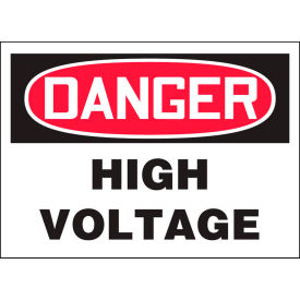 Accuform LELC248XVE Danger High Voltage Label 5