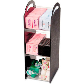 Compact Condiment Organizer 6-1/8w x 8d x 18h Black VRTVFCT18