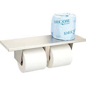 Bobrick® Surface-Mounted Multi Roll Tissue Dispenser w/ Shelf - B2840 B2840