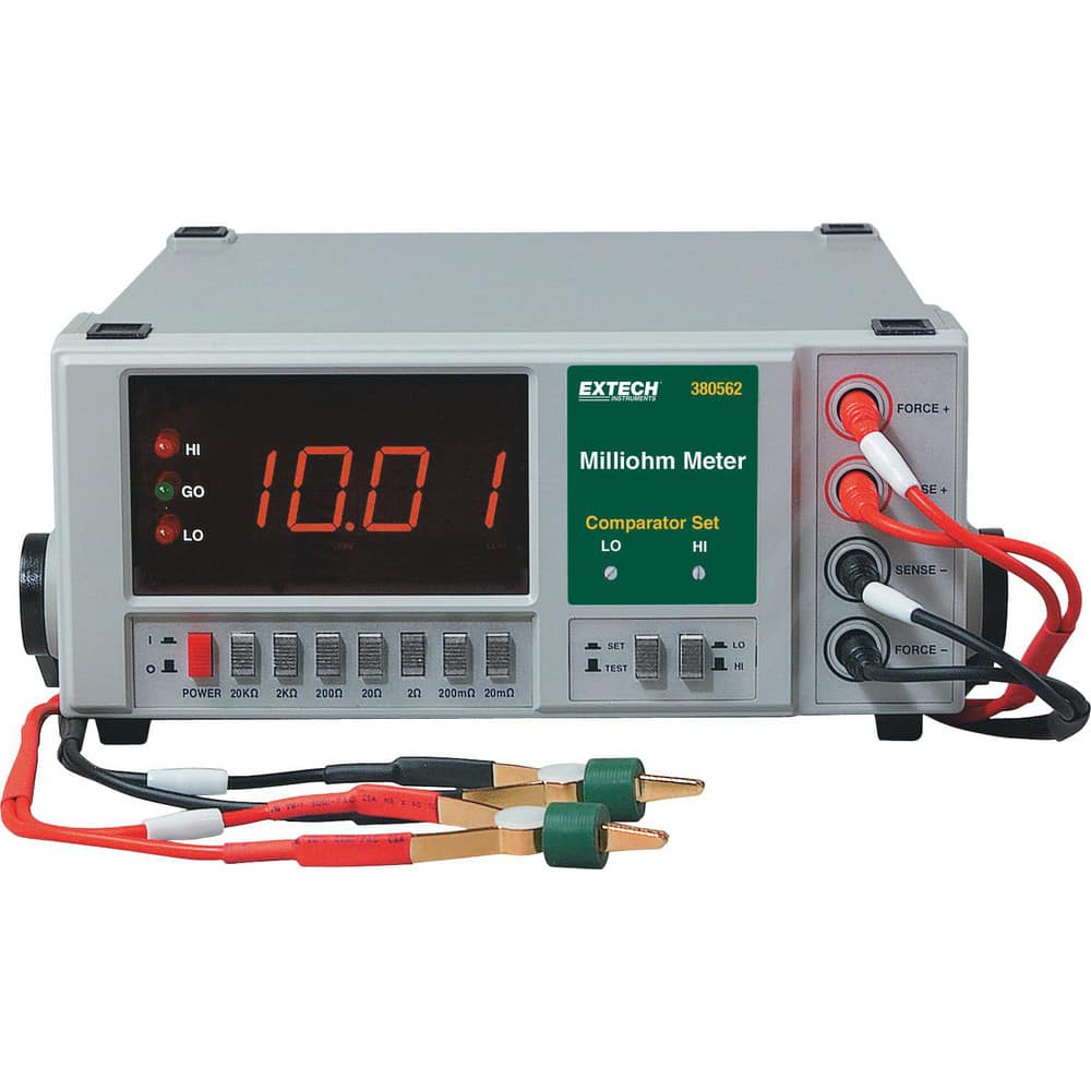 Electrical Insulation Resistance Testers & Megohmmeters, Display Type: LCD , Power Supply: 220VAC/50Hz , Resistance Capacity (Megohm): 0.01M  MPN:380562-NIST