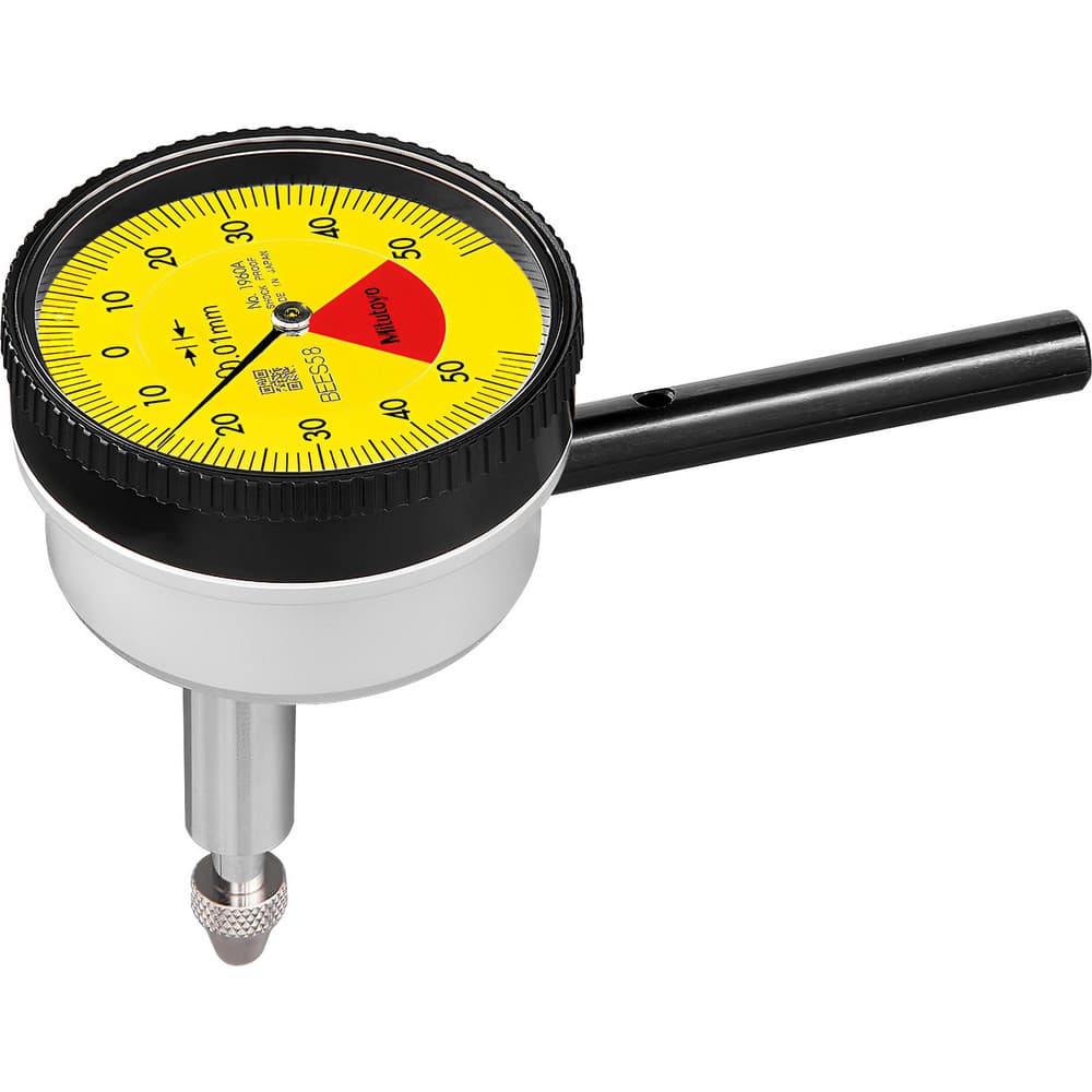 Dial Test Indicators, Minimum Measurement (mm): 0 , Maximum Measurement (mm): 1.00 , Accuracy (micro m): +/-0.014 , Indicator Style: Vertical  MPN:1960A