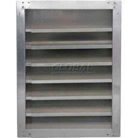 High Galvanized Fixed-Height Adjustable Width Louver 30