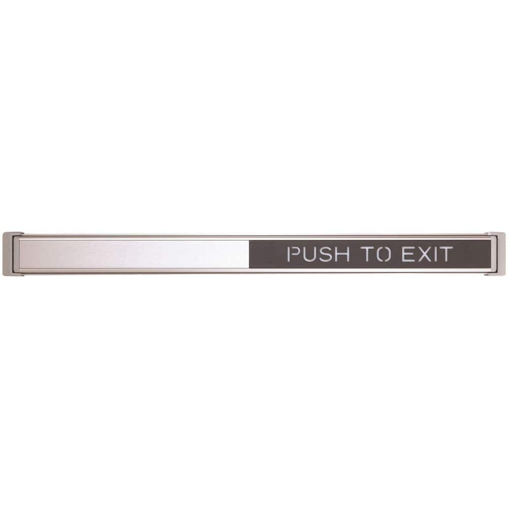 Push Bars, Material: Metal , Locking Type: Exit Device Only , Finish/Coating: Satin Aluminum, Clear Anodized , Maximum Door Width: 3ft  MPN:672 36 628 GID