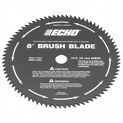 Brush Cutter Blade 8 Dia 80 Tooth MPN:69500120331