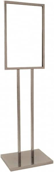 14 Inch Wide x 22 Inch High Sign Compatibility, Steel Square Frame Bulletin Sign Holder MPN:BH23