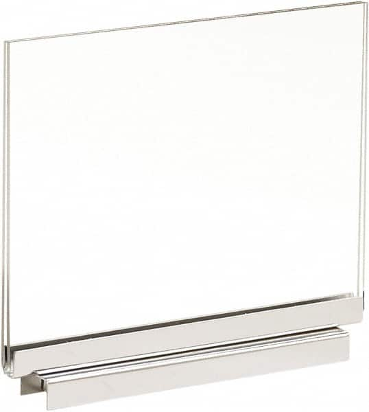 7 Inch Wide x 5-1/2 Inch High Sign Compatibility, Acrylic Square Frame Sign Holder MPN:PJM57