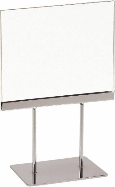 7 Inch Wide x 5-1/2 Inch High Sign Compatibility, Acrylic Square Frame Sign Holder MPN:PK57
