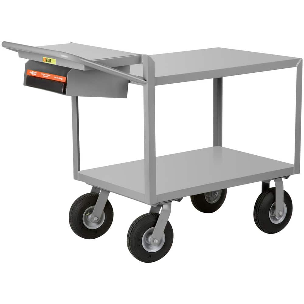 Carts, Cart Type: Instrument Cart with Writing Shelf and Storage Pocket , Caster Type: 2 Rigid, 2 Swivel , Material: Steel , Length (Inch): 64  MPN:G-2448-9P-WSP