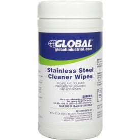 GoVets™ Stainless Steel Cleaner Wipes 40 Wipes/Canister 6 Canisters/Case 192641