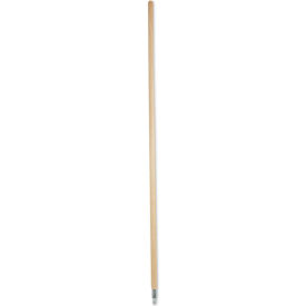 Boardwalk® Metal Tip Threaded Hardwood Broom Handle 1.13