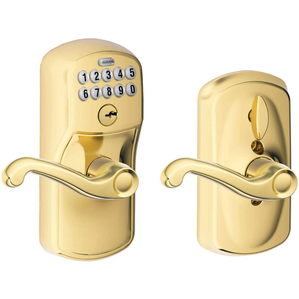 Lever Locksets, Lockset Type: Entrance , Key Type: Keyed Different , Back Set: 2-3/4 (Inch), Cylinder Type: Conventional , Material: Metal  MPN:FE595 PLY505FLA