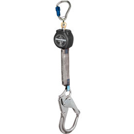 FallTech® 72706SG5 DuraTech 6' Mini SRD Single-Leg Aluminum Carabiner & Aluminum Rebar Hook 72706SG5