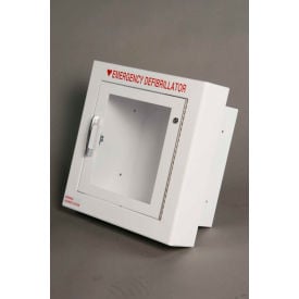 First Voice™ Small Defibrillator/AED Semi-Recessed Cabinet with Alarm TS147SR3-1