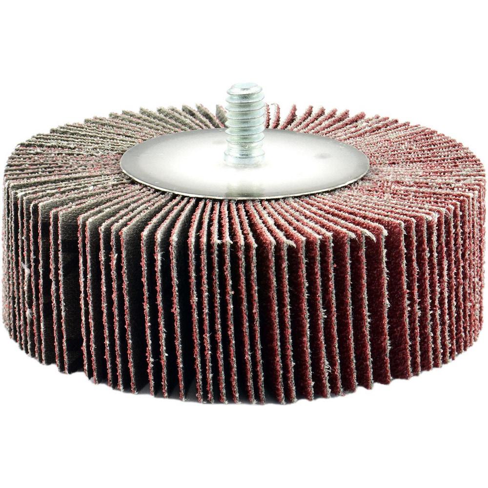 Mounted Flap Wheels, Mount Type: Shank , Outside Diameter (Decimal Inch): 1-1/2 , Face Width (Inch): 1 , Abrasive Type: Coated  MPN:12196