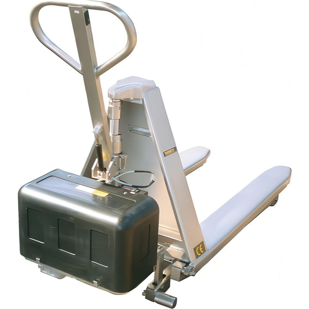 Pallet Trucks/Jacks, Type: STAINLESS MANUAL HIGH LIFT , Control Type: Button , Load Capacity (Lb. - 3 Decimals): 2200.000 , Outside Fork Width: 27in  MPN:272860