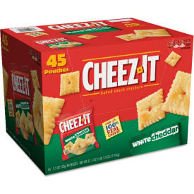 Sunshine® Cheez-it Crackers 1.5 oz. Bag White Cheddar 45/Carton 2410010892