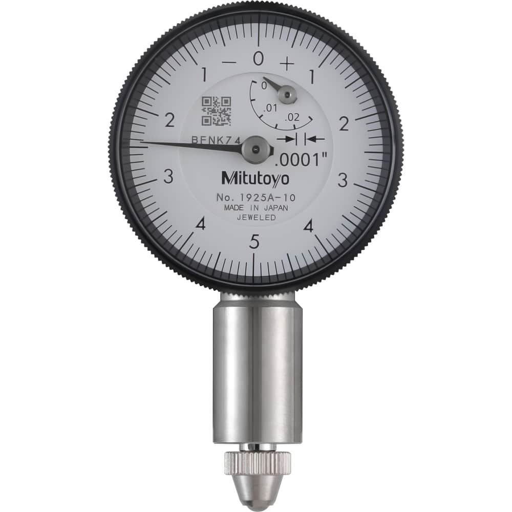 Dial Test Indicators, Minimum Measurement (Decimal Inch): 0 , Maximum Measurement (Decimal Inch): 0.025 , Accuracy (Decimal Inch): +/-.0002  MPN:1925A-10