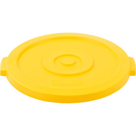 GoVets™ Plastic Trash Can Lid - 20 Gallon Yellow 459YL240