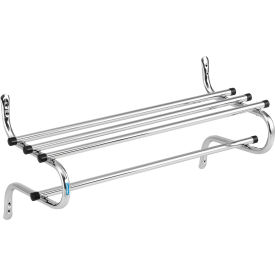 Interion® Wall Mount Coat & Towel Rack With Shelf 36