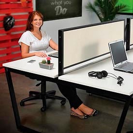 Interion® Fabric Divider Partition for Double Collaboration Desk 861694