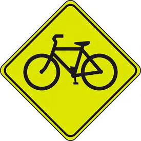 AccuformNMC™ Bicycle Crossing Graphic Sign Aluminum 30