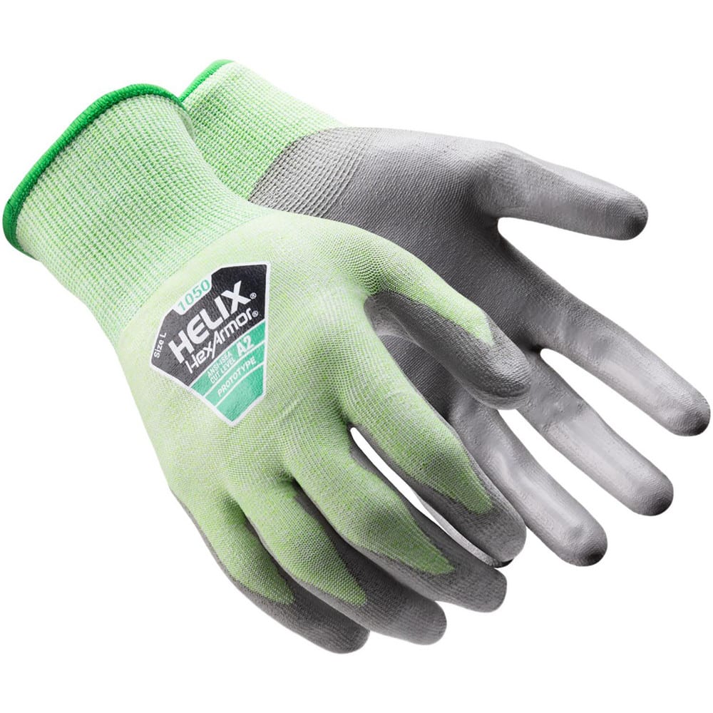 Cut & Puncture Resistant Gloves: Size Large, ANSI Cut A3, ANSI Puncture 2, Polyurethane MPN:1050-L (9)