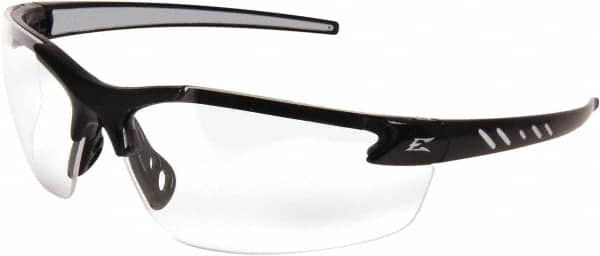 Safety Glass: Scratch-Resistant, Polycarbonate, Clear Lenses, Frameless, UV Protection MPN:DZ111-G2