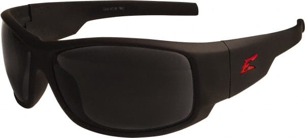 Safety Glass: Scratch-Resistant, Polycarbonate, Smoke Lenses, Full-Framed, UV Protection MPN:HZ136