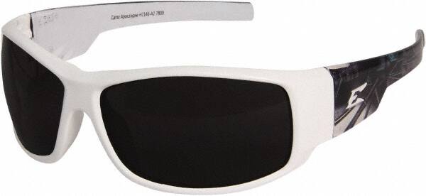 Safety Glass: Scratch-Resistant, Polycarbonate, Smoke Lenses, Full-Framed, UV Protection MPN:HZ146-A2