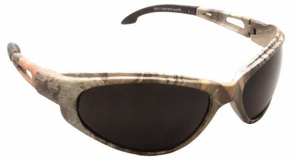 Safety Glass: Scratch-Resistant, Polycarbonate, Smoke Lenses, Full-Framed, UV Protection MPN:SW116CF