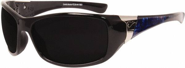 Safety Glass: Scratch-Resistant, Polycarbonate, Smoke Lenses, Full-Framed, UV Protection MPN:YC116-A4