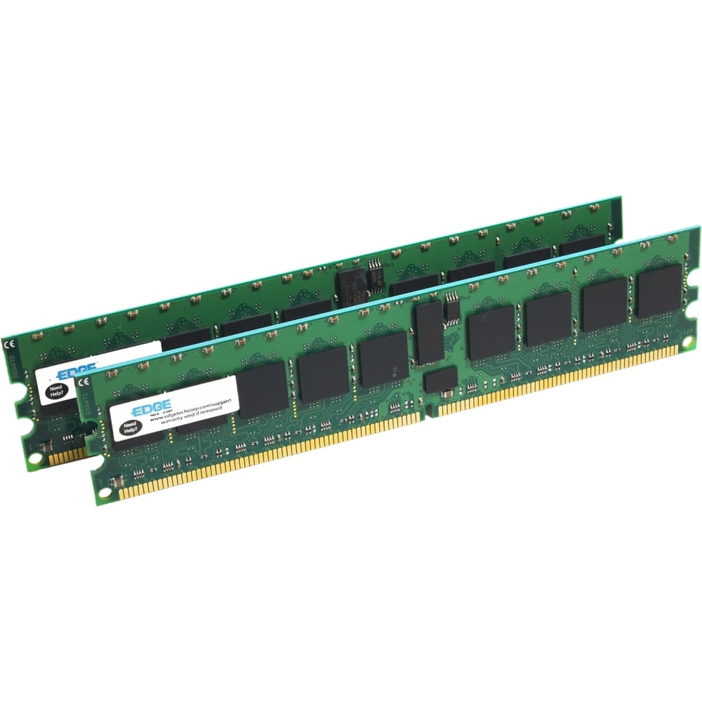 EDGE K1240-208073-PE 2GB DDR2 SDRAM Memory Module - 2 GB (2 x 1GB) - DDR2-667/PC2-5300 DDR2 SDRAM - 667 MHz - ECC - Registered - 240-pin - DIMM - Lifetime Warranty (Min Order Qty 2) MPN:PE20803502