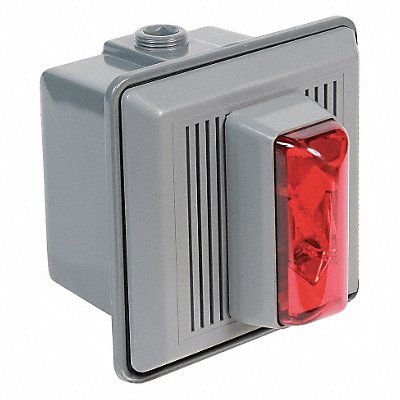 Horn Strobe Red 5-1/2 in H 24VAC/DC MPN:868STRR-AQ