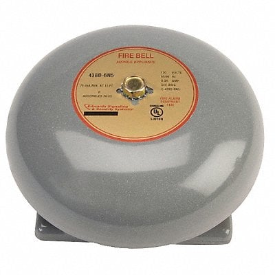 Fire Bell Gray 6 IN. MPN:438D-6N5