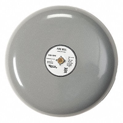 Fire Bell Gray 8 in 20 to 24V MPN:439D-8AW