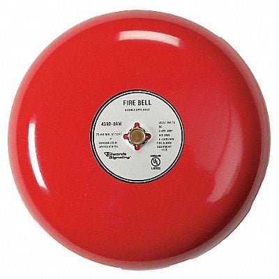 Fire Bell Red 8 in 20 to 24V MPN:439D-8AW-R